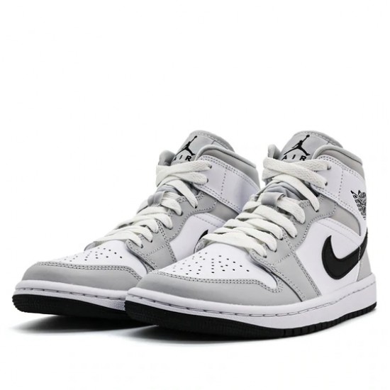 Nike Air Jordan 1 Mid Light Smoke Grey Homme/Femme Chaussure BQ6472-015