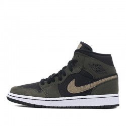 Nike Air Jordan 1 Mid "Military Olive" Femme/Homme Chaussure BQ6472-030