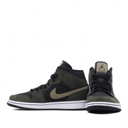 Nike Air Jordan 1 Mid "Military Olive" Femme/Homme Chaussure BQ6472-030