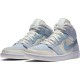 Nike Air Jordan 1 Mid Mixed Textures Blue Homme/Femme Chaussure DA4666-100