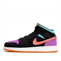 Nike Air Jordan 1 Mid "Multi-Color" Femme/Homme Chaussure 554725-083