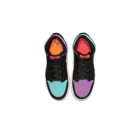 Nike Air Jordan 1 Mid Multi-Color Femme/Homme Chaussure 554725-083