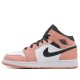 Nike Air Jordan 1 Mid Pink Quartz Femme/Homme Chaussure 555112-603