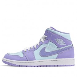 Nike Air Jordan 1 Mid "Purple Aqua" Femme/Homme Chaussure 554724-500