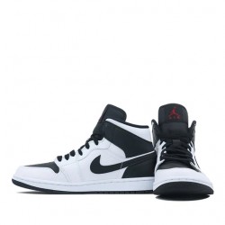 Nike Air Jordan 1 Mid "Reverse Black Toe" Femme/Homme Chaussure BQ6472-101