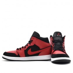 Nike Air Jordan 1 Mid "Reverse Bred" Femme/Homme Chaussure 554724-054