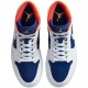 Nike Air Jordan 1 Mid Royal Blue Laser Orange Femme/Homme Chaussure 554724-131