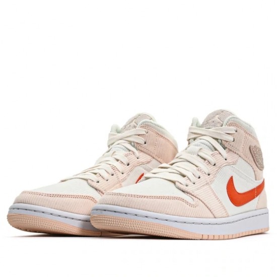 Nike Air Jordan 1 Mid SE Corduroy Sail Femme/Homme Chaussure DA8009-108