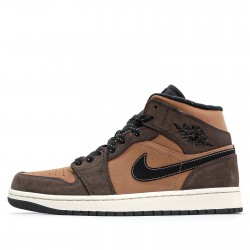 Nike Air Jordan 1 Mid SE "Dark Chocolate" Femme/Homme Chaussure DC7294-200