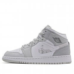 Nike Air Jordan 1 Mid SE "Grey Camo" Femme/Homme Chaussure DD3235-100