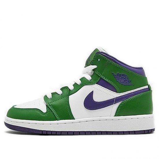 Nike Air Jordan 1 Mid SE Incredible Hulk Femme/Homme Chaussure 554725-300