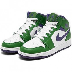 Nike Air Jordan 1 Mid SE "Incredible Hulk" Femme/Homme Chaussure 554725-300