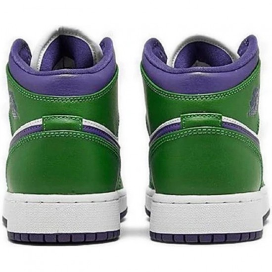 Nike Air Jordan 1 Mid SE Incredible Hulk Femme/Homme Chaussure 554725-300