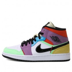 Nike Air Jordan 1 Mid SE "Multi-Color" Homme/Femme Chaussure CW1140-100