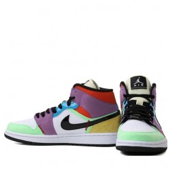 Nike Air Jordan 1 Mid SE "Multi-Color" Homme/Femme Chaussure CW1140-100