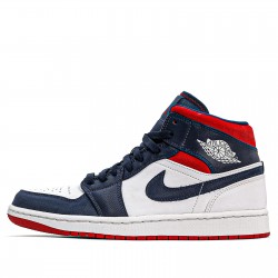 Nike Air Jordan 1 Mid SE "USA" Femme/Homme Chaussure 852542-104