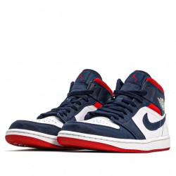 Nike Air Jordan 1 Mid SE "USA" Femme/Homme Chaussure 852542-104