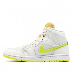 Nike Air Jordan 1 Mid SE "Voltage Yellow" Femme/Homme Chaussure DB2822-107