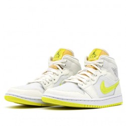 Nike Air Jordan 1 Mid SE "Voltage Yellow" Femme/Homme Chaussure DB2822-107