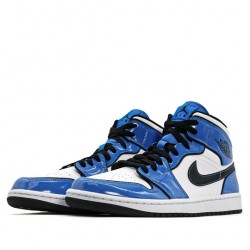 Nike Air Jordan 1 Mid "Signal Blue" Femme/Homme Chaussure DD6834-402