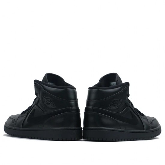 Nike Air Jordan 1 Mid Triple Black Femme/Homme Chaussure 554724-090