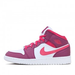 Nike Air Jordan 1 Mid "True Berry Rush Pink" Femme Chaussure 555112-661