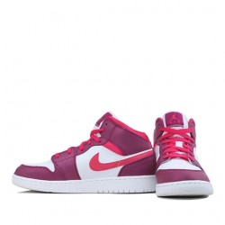 Nike Air Jordan 1 Mid "True Berry Rush Pink" Femme Chaussure 555112-661