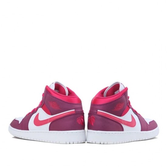 Nike Air Jordan 1 Mid True Berry Rush Pink Femme Chaussure 555112-661