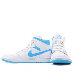 Nike Air Jordan 1 Mid "UNC" Homme/Femme Chaussure BQ6472-114