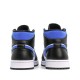 Nike Air Jordan 1 Mid White Black Racer Blue Homme/Femme Chaussure 554724-140