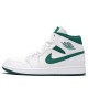 Nike Air Jordan 1 Mid White Mystic Green Femme/Homme Chaussure CD6759-103