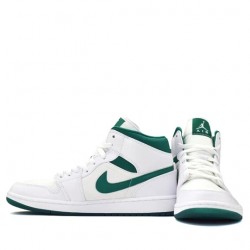 Nike Air Jordan 1 Mid "White Mystic Green" Femme/Homme Chaussure CD6759-103