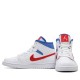 Nike Air Jordan 1 Mid White Red Royal Femme/Homme Chaussure BQ6472-164