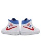 Nike Air Jordan 1 Mid White Red Royal Femme/Homme Chaussure BQ6472-164