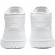 Nike Air Jordan 1 Mid White Snakeskin Femme/Homme Chaussure BQ6472-110