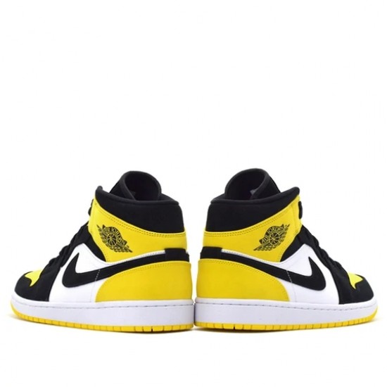 Nike Air Jordan 1 Mid Yellow Toe Black Femme/Homme Chaussure 852542-071