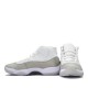 Air Jordan 11 Retro White Metallic Silver Homme/Femme Chaussure AR0715-100