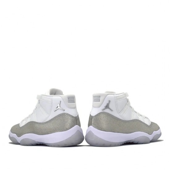 Air Jordan 11 Retro White Metallic Silver Homme/Femme Chaussure AR0715-100