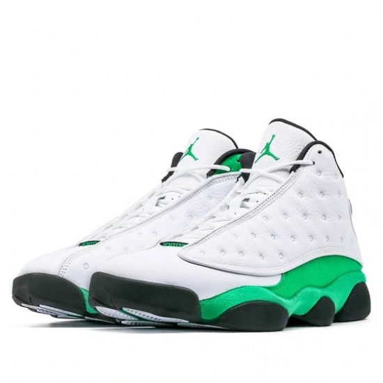 Air Jordan 13 Retro White Lucky Green Homme/Femme Chaussure DB6537-113