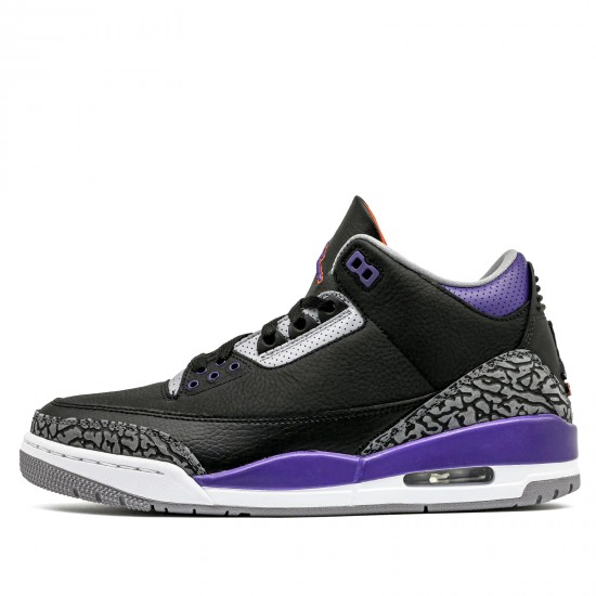 Air Jordan 3 Retro Black Court Purple Homme/Femme Chaussure CT8532-050