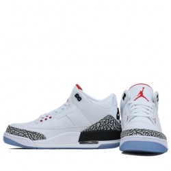 Air Jordan 3 Retro "Free Throw Line White Cement" Homme Chaussure 923096-101