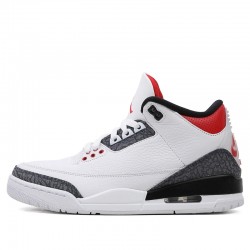 Air Jordan 3 Retro SE "Fire Red Denim" 2020 Homme/Femme Chaussure CZ6431-100