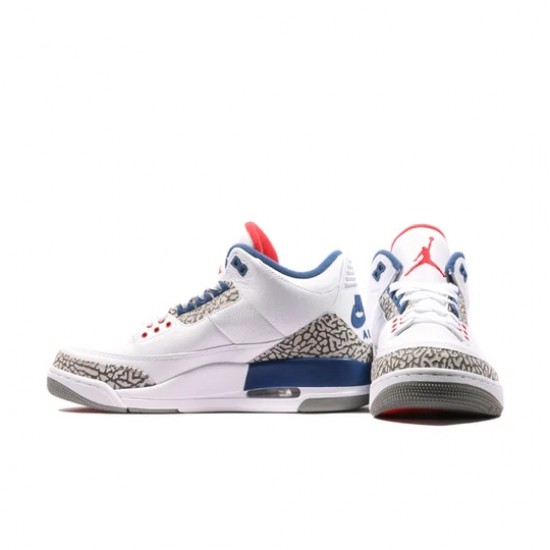 Air Jordan 3 Retro True Blue 2016 Femme/Homme Chaussure 854262-106