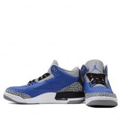 Air Jordan 3 Retro "Varsity Royal Cement" Homme/Femme Chaussure CT8532-400