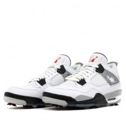 Air Jordan 4 Retro "Golf White Cement" Homme Chaussure CU9981-100