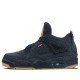 Air Jordan 4 Retro Levis Black Homme/Femme Chaussure AO2571-001