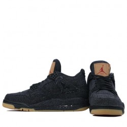 Air Jordan 4 Retro "Levi's Black" Homme/Femme Chaussure AO2571-001