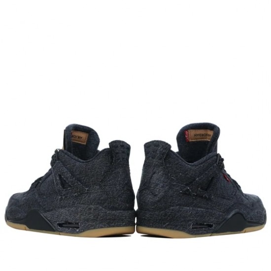 Air Jordan 4 Retro Levis Black Homme/Femme Chaussure AO2571-001