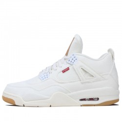 Air Jordan 4 Retro "Levi's White" Homme/Femme Chaussure AO2571-100