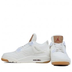 Air Jordan 4 Retro "Levi's White" Homme/Femme Chaussure AO2571-100